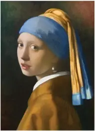 Puzzle Girl with a pearl earring 