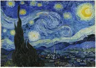Puzzle Vincet van Gogh: Hviezdna noc