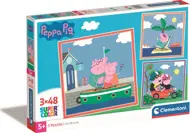 Puzzle 3x48 Peppa Pig: Prázdniny