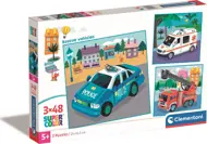 Puzzle 3x48 Rescue Vehicles
