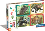 Puzzle Przytulanki dla niemowląt 4 na 1