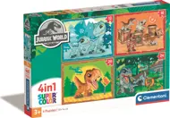 Puzzle Jurský svet 4v1