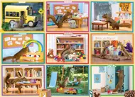 Puzzle Veveričky v škole