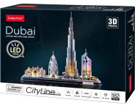 Puzzle 3D puzzle CityLine panoráma: Dubaj LED