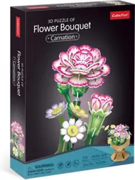 Puzzle 3D-Puzzle Kytica karafiátov
