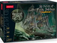 Puzzle 3D puzzle Plachetnica Bludný Holanďan LED