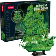Puzzle 3D puzzle Plachetnica Bludný Holanďan LED