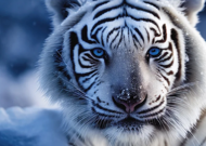 Puzzle Weißer Tiger