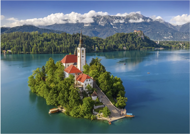 Puzzle Lake Bled, Slovenia