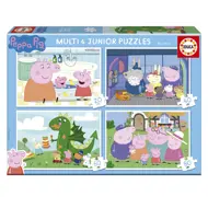 Puzzle 4v1 Prasiatko Peppa
