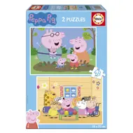 Puzzle 2x48 Prasiatko Peppa