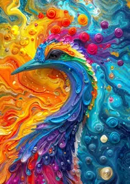 Puzzle Marble Feathers