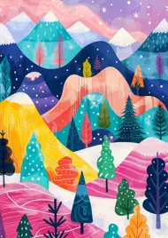 Puzzle Die Winterpalette