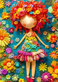 Puzzle Gesponnene Freude