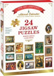 Puzzle Adventný kalendár: Výtvarné Vianoce