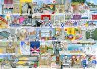 Puzzle Felle lichten en grote steden
