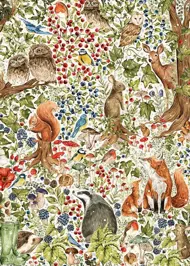 Puzzle The Art File: Woodland Wildlife