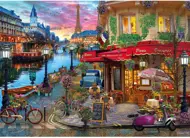 Puzzle Sunset on the Seine XL