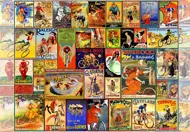 Puzzle Vintage plagáty na bicykli