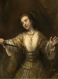 Puzzle Poškodený obal Rembrandt : Lucretia, 1664