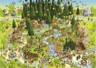 Puzzle Degano: Funky ZOO: Lebensraum Schwarzwald