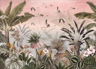 Puzzle Animale păsări barză flori plante