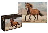 Puzzle Cheval sauvage brun