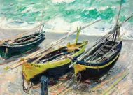 Puzzle Monet: rybárske člny ART image 2