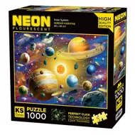 Puzzle Solar System neon