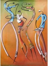 Puzzle Dancing Africans