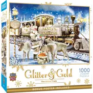 Puzzle Dovolenka - Vlak s cechmi - Glitter & Gold