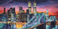 Puzzle Diamant painting: New York at night 30x40cm