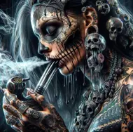 Puzzle Diamant painting: Zombie 30x40cm