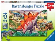 Puzzle 2x24 Jurská divoká zver