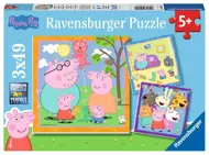 Puzzle 3x49 prasiatko Peppa