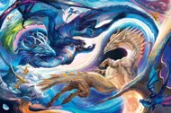 Puzzle Drache Tag und Nacht