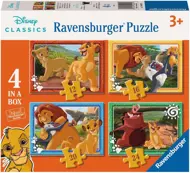 Puzzle 4v1 Leví kráľ
