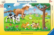 Puzzle Roztomilí zvierací priatelia