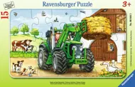 Puzzle Traktor na Farme
