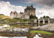 Puzzle Pôsobivé hrady a zámky: Eilean Donan Castle, Spojené kráľovstvo