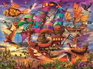 Puzzle Mystická lietajúca loď