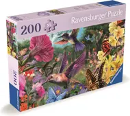 Puzzle Svet kolibríkov a motýľov XL