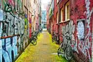 Puzzle Street Art v Amsterdame