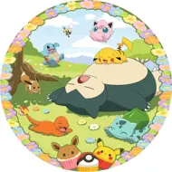 Puzzle Roztomilý Pokémon, okrúhly