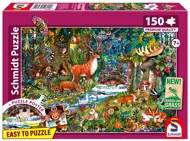 Puzzle Živali v gozdovih Evrope