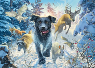 Puzzle Fredrickson: Labradorec v snegu