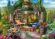 Puzzle Le bonheur dans une maison de jardin au milieu des vignes