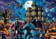 Puzzle Halloweenska noc