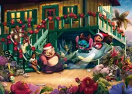 Puzzle Thomas Kinkade: Aloha Christmas: kolekcia Disney Dreams - Lilo a Stitch