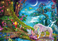 Puzzle Einhorn und Elfe